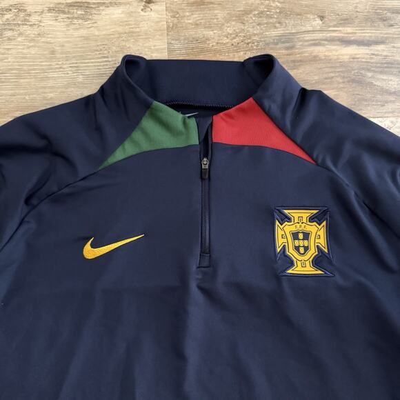 Nike Portugal Soccer FPF Dri-Fit 1/4 Zip Training Pullover Men’s XL - Picture 2 of 7